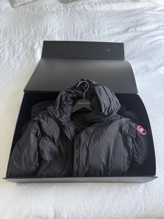Canada Goose Jackets & Blazers - Canada Goose Black Hooded Down Puffer Jacket